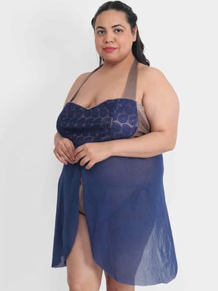 Plus Size Sexy Babydoll Bikini Dress with Panty for Honeymoon BB33Bm