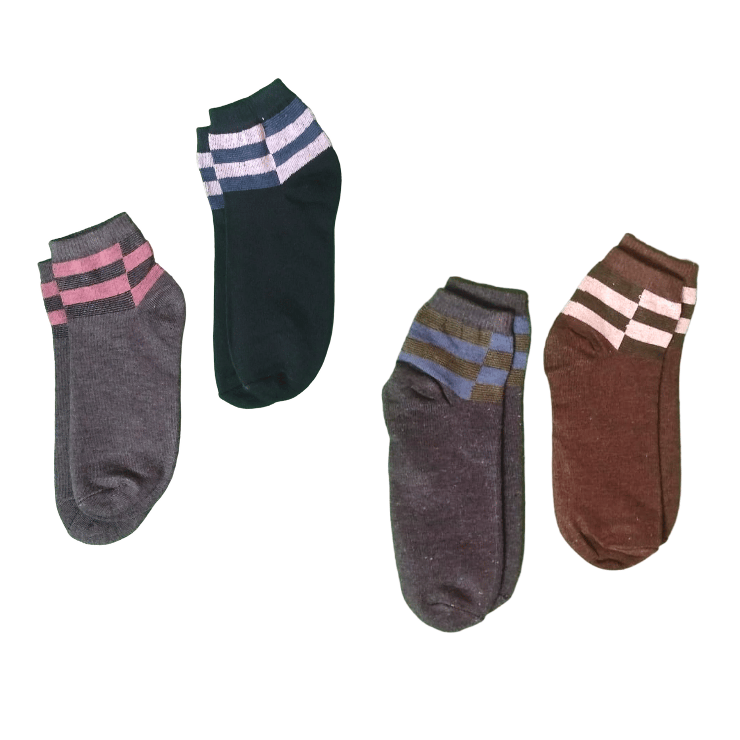 Maxolity Unique Fashionable Ankle Length Socks For Men And Women Pack Of 4