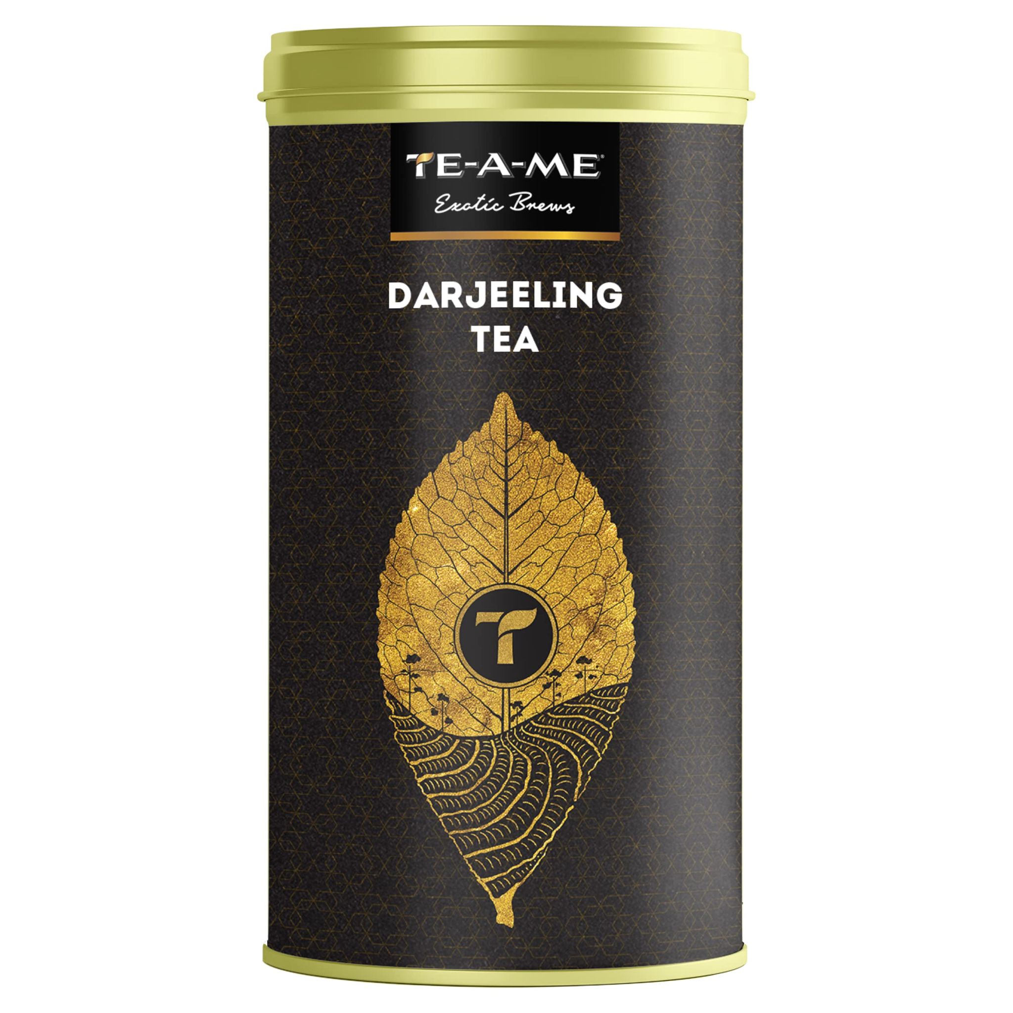 TE-A-ME Darjeeling Black Loose Leaf Tea Tin, 50 Grams