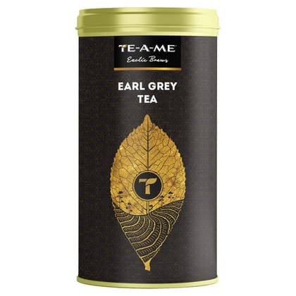 TE-A-ME Citrus Earl Grey Black Loose Leaf Tea Tin, 50 Grams (Bergamot Flavour) | Strong & Highly Flavourful TE-A-ME Citrus Earl Grey Black Loose Leaf Tea Tin, 50 Grams (Bergamot Flavour) | Strong & Highly Flavourful