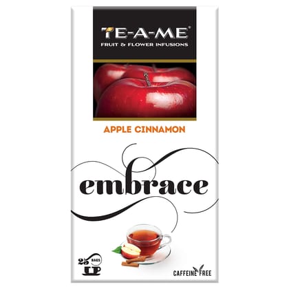 TE-A-ME Apple Cinnamon Infusion Tea, 25 Tea Bags | 100% Caffeine Free | Fruit Infusion Tea TE-A-ME Apple Cinnamon Infusion Tea, 25 Tea Bags | 100% Caffeine Free | Fruit Infusion Tea