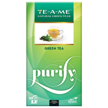 TE-A-ME Purify Natural Green Tea, 25 Tea Bags - 100% Natural Ingredient - Green Tea - Zero Calories - Improves Metabolism & Reduces Waist TE-A-ME Purify Natural Green Tea, 25 Tea Bags - 100% Natural Ingredient - Green Tea - Zero Calories - Improves Metabolism & Reduces Waist