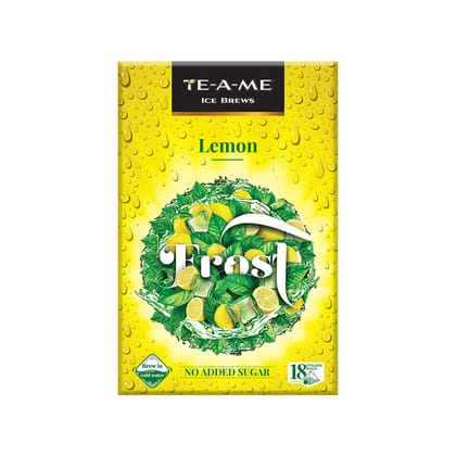 TE-A-ME Frost Lemon Ice Infusion Tea, 18 Pyramid Infusion Tea Bags | Ice Brews | Cold Brew | Iced Tea