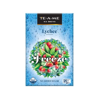 TE-A-ME Freeze Lychee Ice Infusion Tea, 18 Pyramid Infusion Tea Bags | Ice Brews | Cold Brew | Iced Tea TE-A-ME Freeze Lychee Ice Infusion Tea, 18 Pyramid Infusion Tea Bags | Ice Brews | Cold Brew | Iced Tea