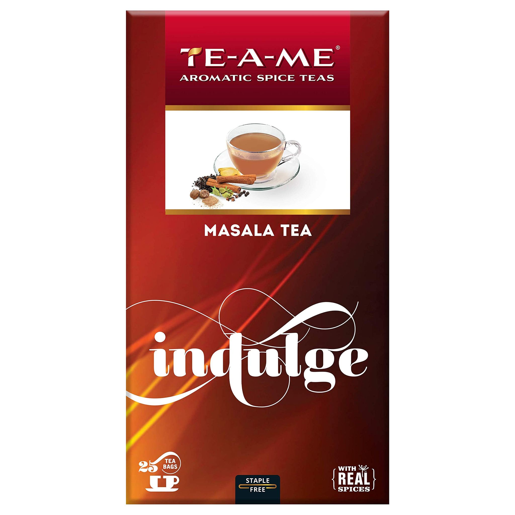 TE-A-ME Masala Tea, Spice Chai 25 Tea Bags