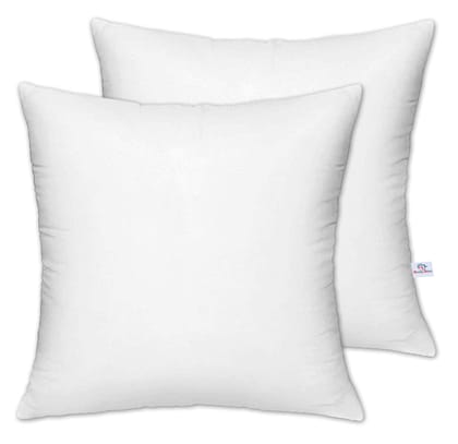 Heart Home Square Microfiber Filled Cushion Filler|Soft & Fluffy Pillow|Washable & Odorless