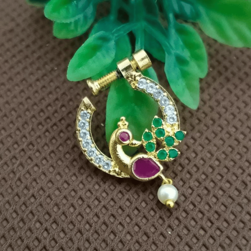 Nath | Nosepin For girls & women | Maharastian nathiya |Peacock shape Nasika