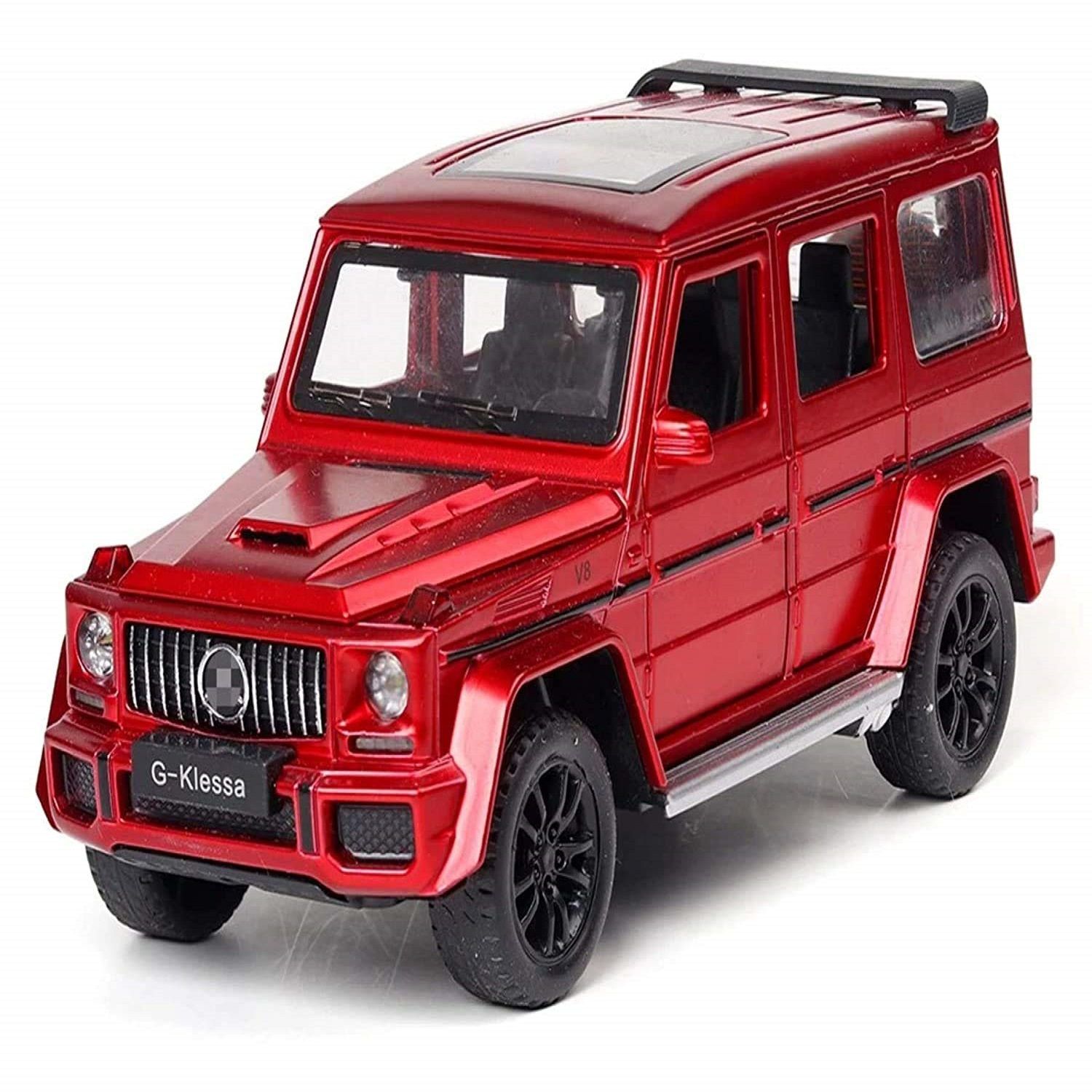 KTRS ENTERPRISE 1:32 Die-cast Car MERCE G-KLESSA Diecast Metal Pullback Toy car with Openable Doors & Light,Music Boys for Kids【Colors as Per Stock】