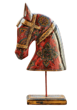 Hand Painted Wooden Horse