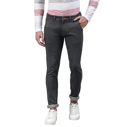 Men's Slim Fit Solid Jeans Stretchable