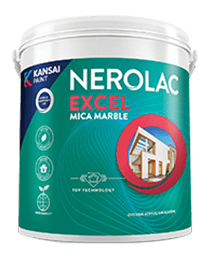 NEROLAC  EXCEL MICA MARBLE STRECH & SHEEN WHITE - 4 LTR