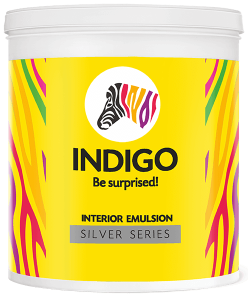 INDIGO  INTERIOR EMULSION - SILVER WHITE -  1 LTR.