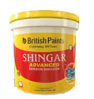 BRITISH SHINGAR EXT. ADV.. EMULSION -WHITE - &nbsp;10 &nbsp;LTR.