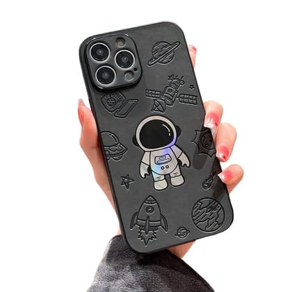 iPhone Case Luxury Cortex TPU Astronaut Phone Case Soft Flexible Durable Shockproof Silicone Case for iPhone 14 Pro and 14 Pro Max Pack of 1 Black iPhone Case Luxury Cortex TPU Astronaut Phone Case Soft Flexible Durable Shockproof Silicone Case for iPhone 14 Pro and 14 Pro Max Pack of 1 Black