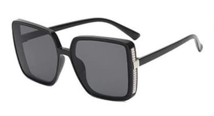 Eyenaks Oversized Sunglass for Women (Black) Eyenaks Oversized Sunglass for Women (Black)