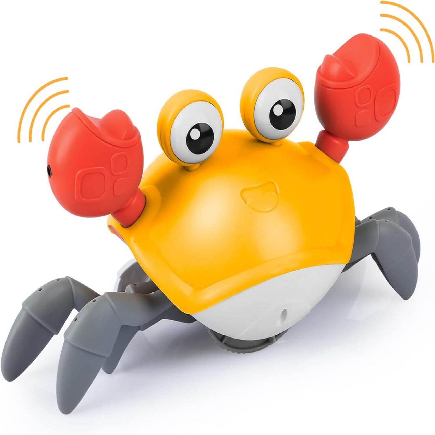 KTRS ENTERPRISE Crawling Crab Baby Musical Kids Toy with LED Lights & Rechargeable Battery | Interactive Early Learning and Entertainment Toys for Kids Toddlers & Infants | Tummy Time Dancing Toys