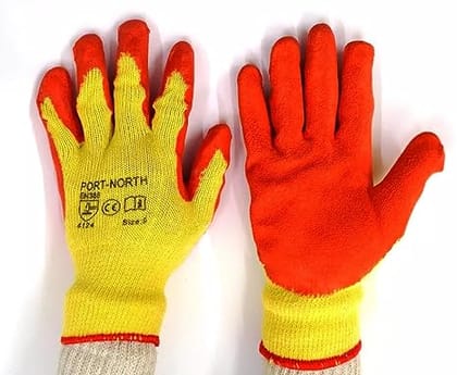 High Quality Yellow and Red Combination Hand Gloves Resuseable & Washable (Pack Of 6 Pair) Gloves High Quality Yellow and Red Combination Hand Gloves Resuseable & Washable (Pack Of 6 Pair) Gloves