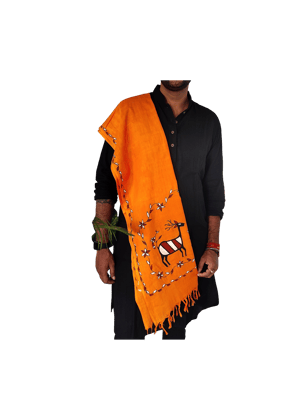 Sohrai Hand Painted Unisex Cotton Stoles: A Cultural Fusion of Art and Tradition Sohrai Hand Painted Unisex Cotton Stoles: A Cultural Fusion of Art and Tradition