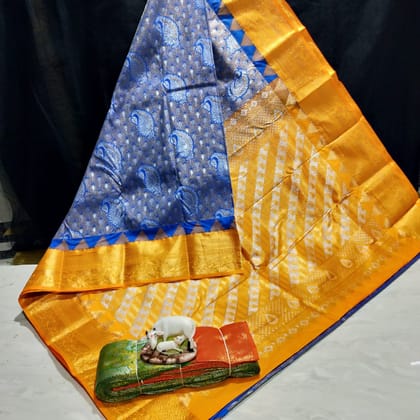 Electronic jacquard fancy saree