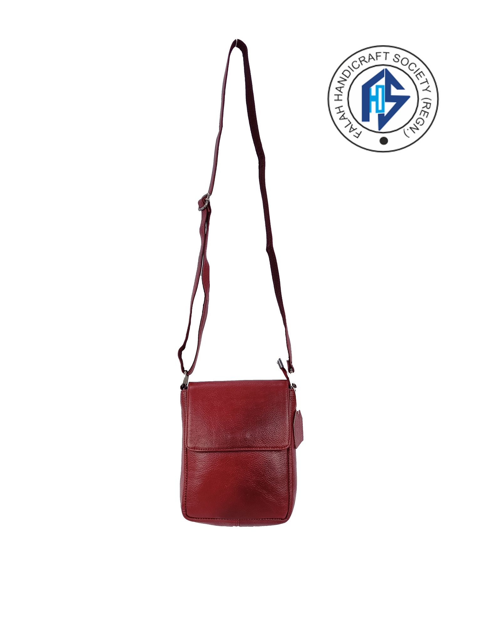 Stylish Genuine Leather Flap Sling Bag