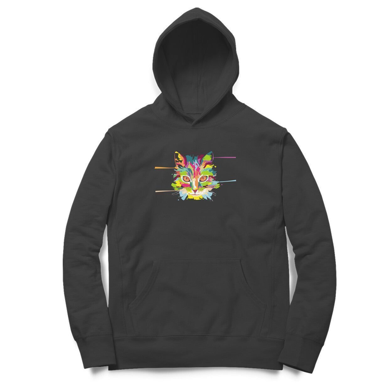 Hoodie (Men) - Laser Sharp Cat (11 Colours)