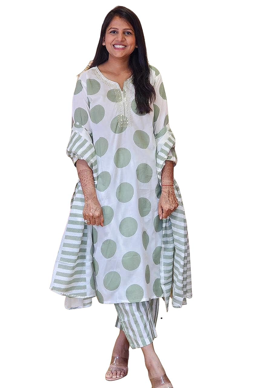 Women Viscose Rayon Kurta, Pant And Dupatta Set