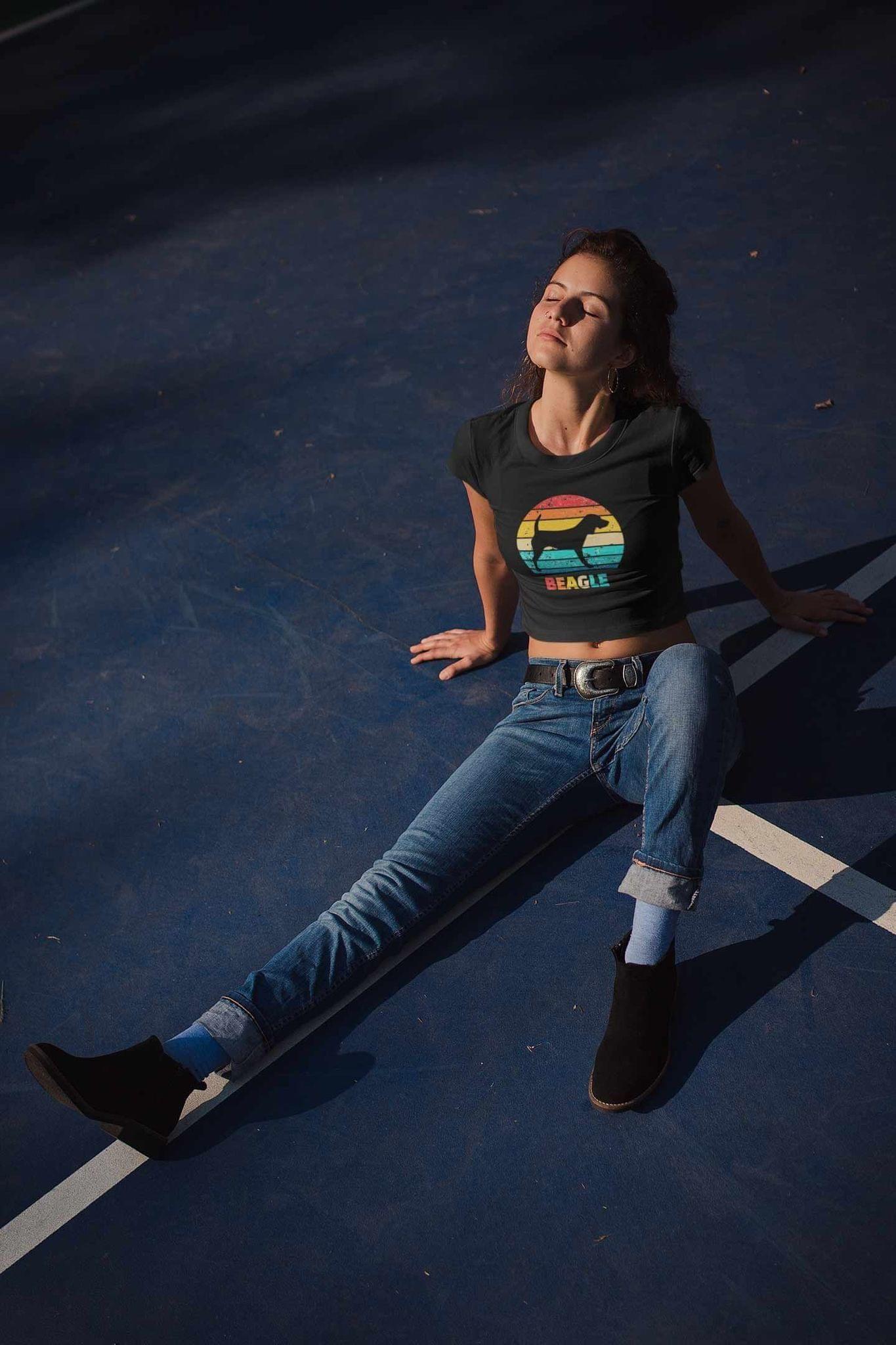 Crop Top (Women) - Beagle Sunset (9 Colours)