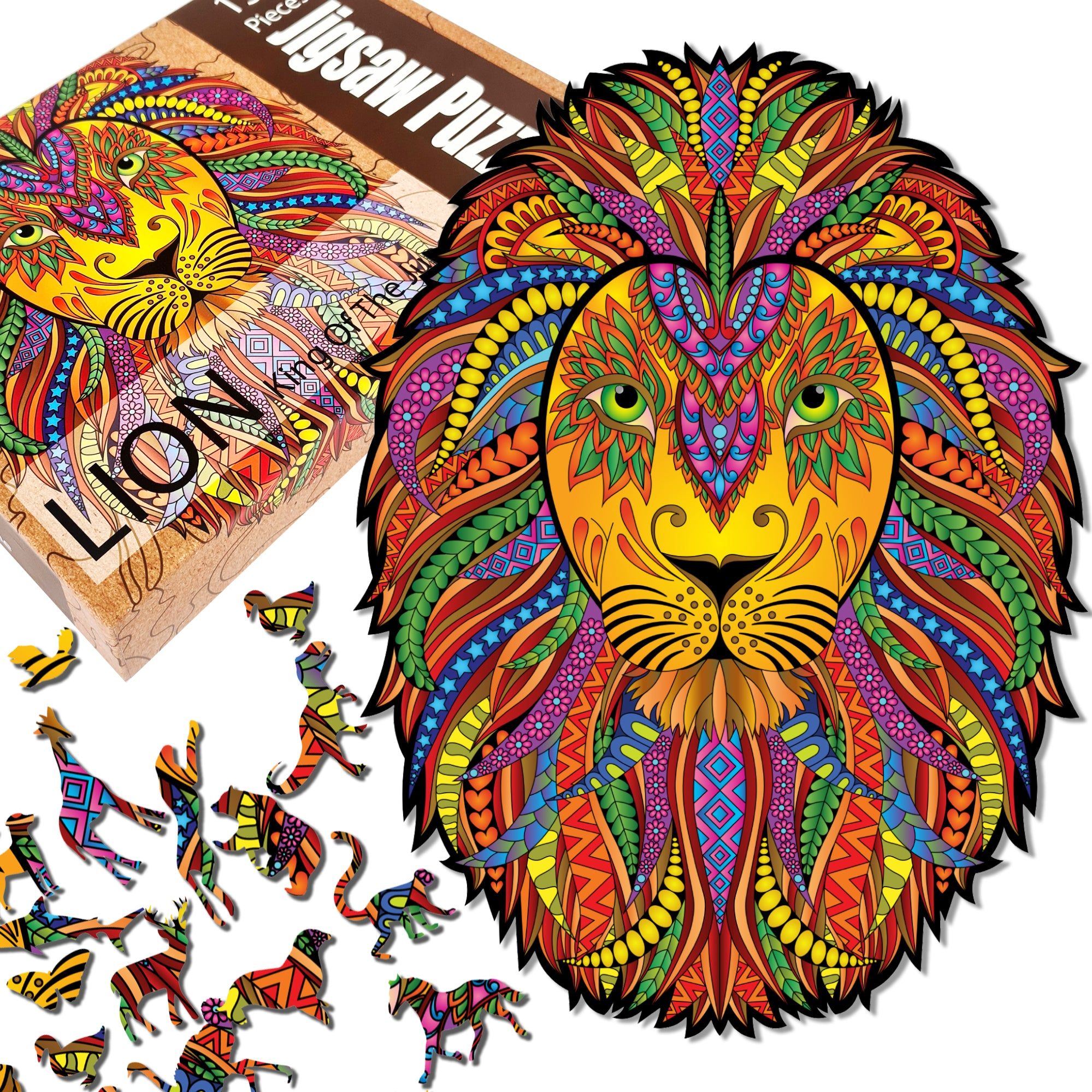 Indian Lion Wooden Jigsaw Puzzle