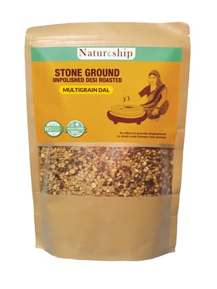 Natureship - Hand roasted and stone-ground Multigrain Dal, 500 grams. Natureship - Hand roasted and stone-ground Multigrain Dal, 500 grams.