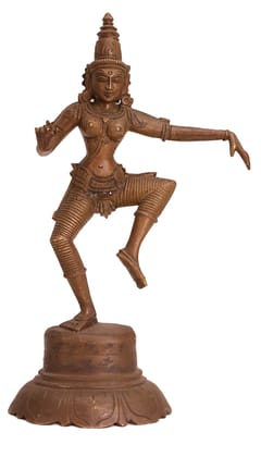 Poompuhar Bronze Dancing sivagami Idol(6 INCH inch, Bronze) Poompuhar Bronze Dancing sivagami Idol(6 INCH inch, Bronze)
