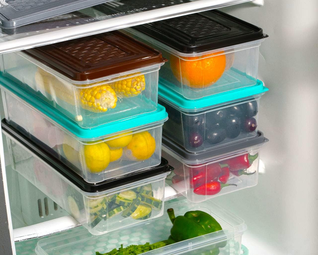 Storage Container Boxes Organizer, Vegetable Refrigerator Plastic Storage Box For Kitchen,