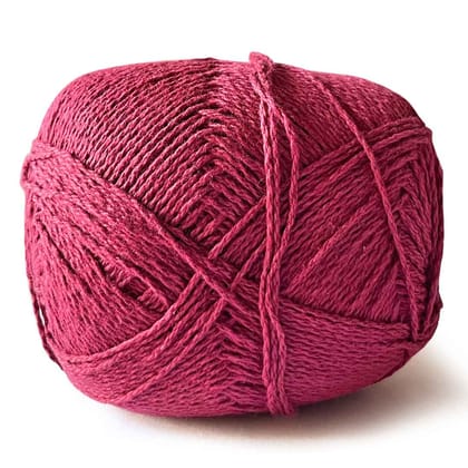 Maroon Color 4 Ply Crochet Thread Cotton Yarn for Knitting & Craft Making | Thread for Knitting- 125 GM (Cream)