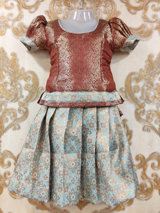 Girls Lehenga Choli Ethnic Wear Embroidered Lehenga Choli