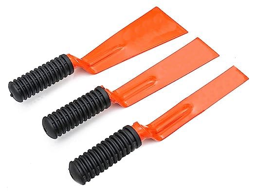 3-Pack Garden Trowel Set - Heavy Duty Transplanter, Weeding, Digging, and Potting Hand Tools with Ergonomic Soft-Grip Handles