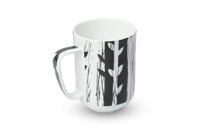 Saaikee Bone China Tea/Coffee Cups 270 ML Pack of 1 Mug (Black and White) Saaikee Bone China Tea/Coffee Cups 270 ML Pack of 1 Mug (Black and White)