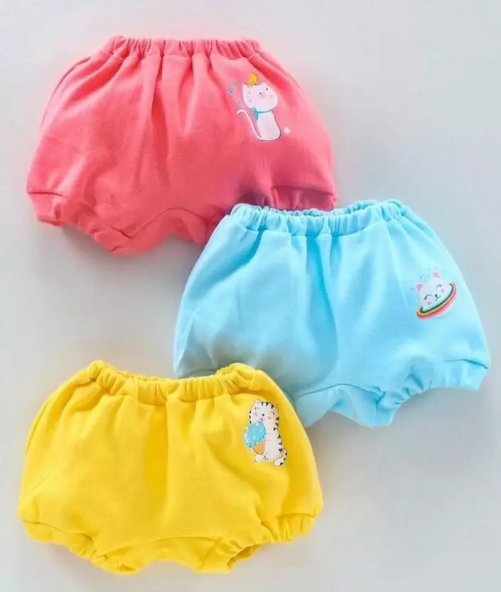Lilz caress Baby Boys & Baby Girls Bloomer pack of 3
