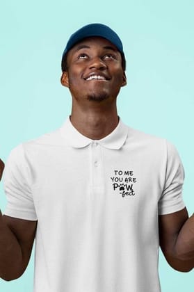 Polo Neck T-Shirt (Men) - Pawfect Partner (10 Colours)