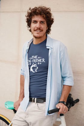 Round Neck T-Shirt (Men) - Classy Dogfather (6 Colours)