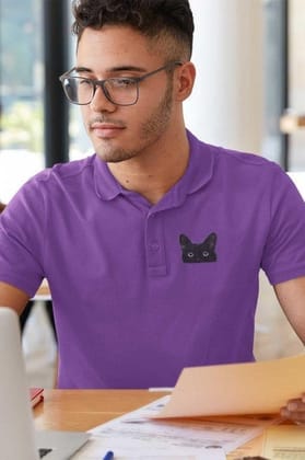 Polo Neck T-Shirt (Men) - Everlasting Black (11 Colours)