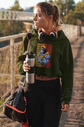 Crop Hoodie (Women) - Beast Mode (5 Colours)