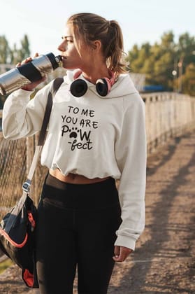 Crop Hoodie (Women) - Pawfect Partner (3 Colours)