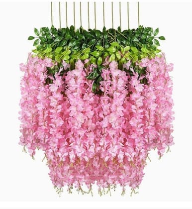 Hanging Plastic Decorative Flowers(Pack Of 12 Pcs) Hanging Plastic Decorative Flowers(Pack Of 12 Pcs)