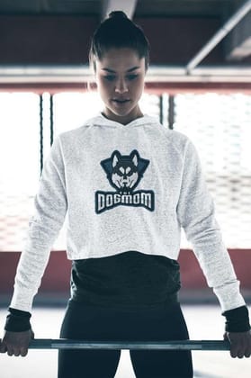 Crop Hoodie (Women) - The Dogmom Husky (6 Colours)