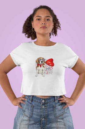 Crop Top (Women) - Beagle Furever Love (12 Colours)