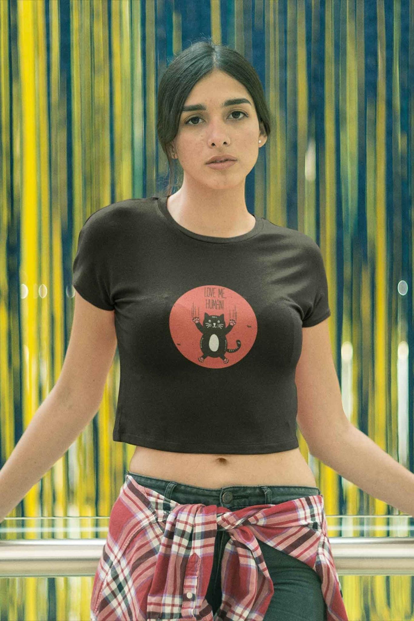 Crop Top (Women) - Love Me , Human (12 Colours)