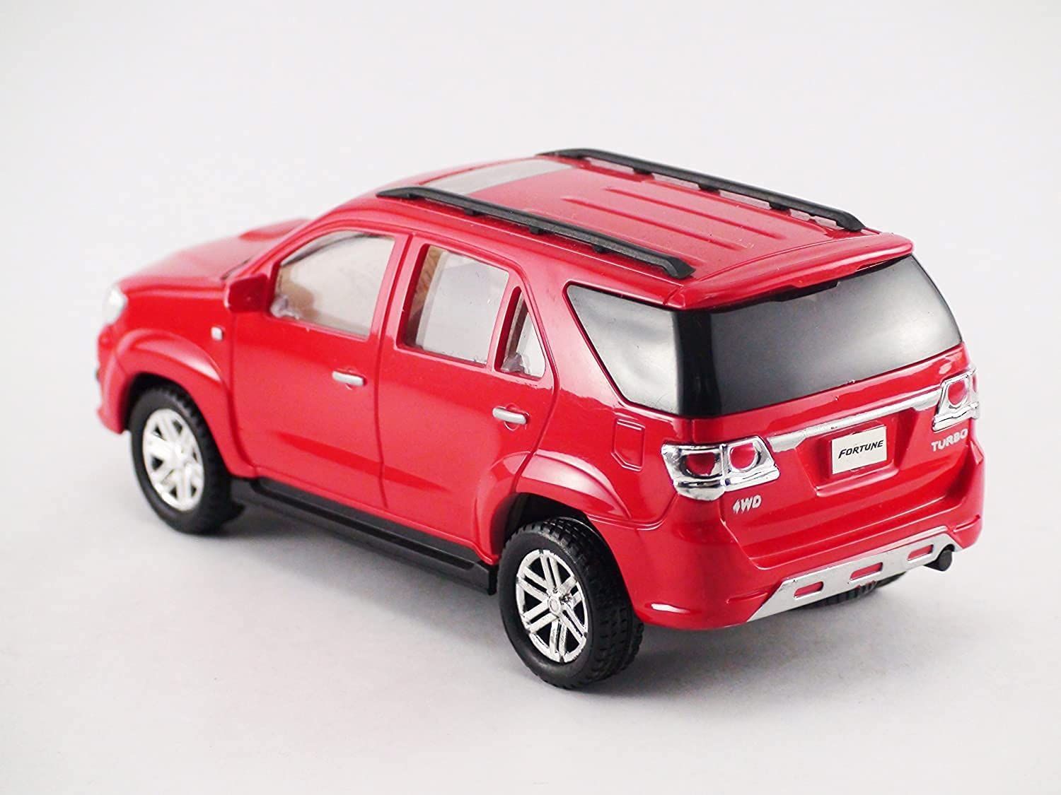 Pull Back Plastic Fortuner Car Toys|Wonderful Design & Bold Look|Perfect for Kids Fun (Pack of 1, Red)