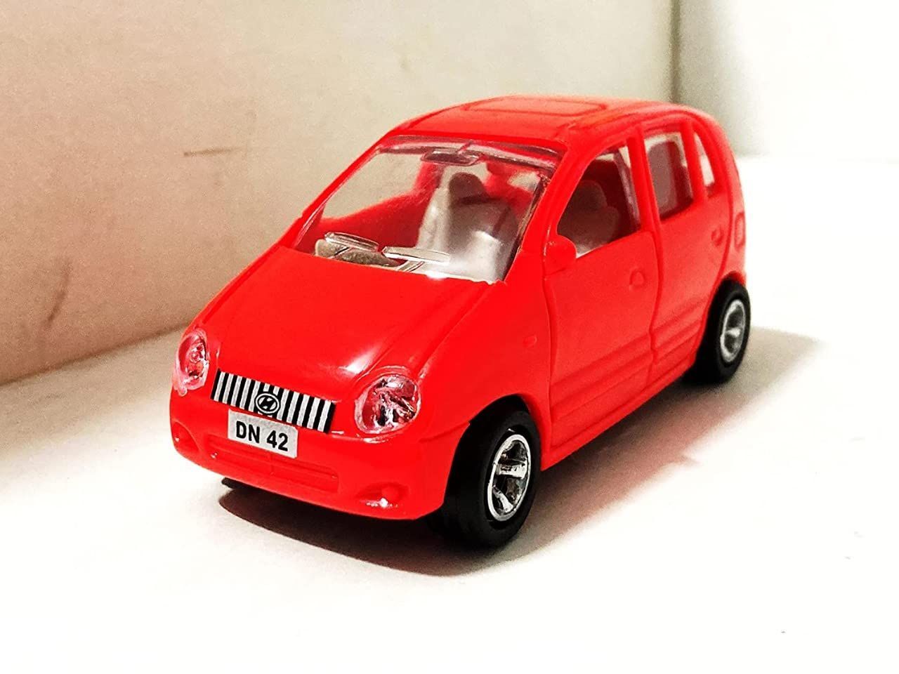 Pull Back Plastic Hundai Car Toy|Wonderfull Design & Bold Look|Perfect for Kids Fun (Pack of 1, Multicolor)