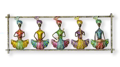 Indian Musician Wall Hanging - Decorative Art for Home Decor