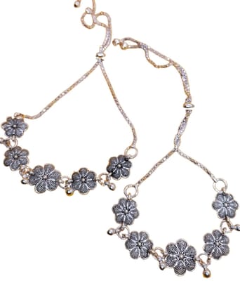 Yash Jewellery Daily Wear Silver Anklet Set For Kids and Women Guarantee Plating