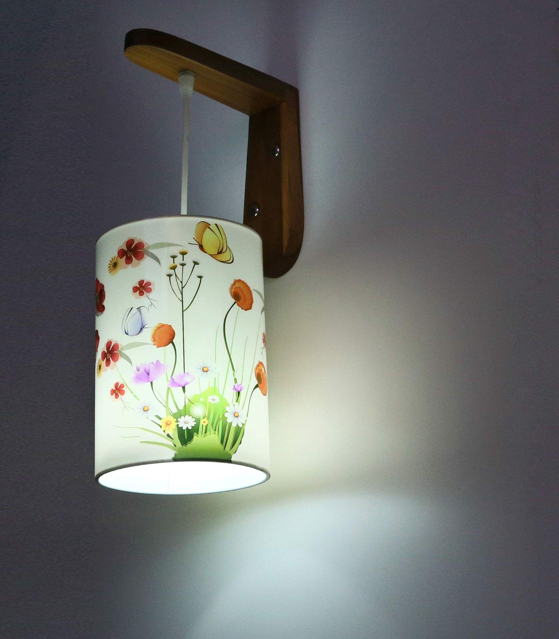 LIGHT ANGLE Wall Light/wall Hanging Lamp, White, Round